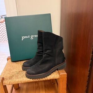 Paul Green Black Ankle Boots